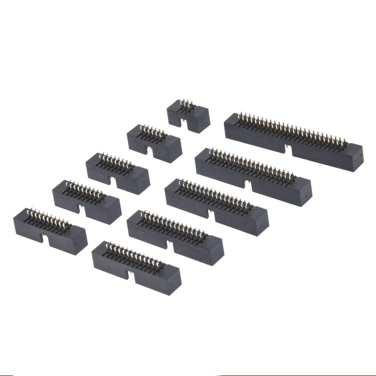 10pcs 1.27MM 6/8/10/20/24/26/34/40/44/50/60P 60PIN JATG IDC3 MALE SOCKET straight idc box headers PCB CONNECTOR DOUBLE ROW  IDC3
