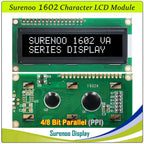 Surenoo 1602 16X2 162 5V 4-Bit 8-Bit Parallel Character LCD Module Display Screen Panel LCM STN Yellow Green Blue White Sky Blue