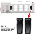 Photocell Automatic Gate Door Safety Sensor Alarm Infrared Beam Sensor Photocell 15m Detect Range 12~24V 3.6V Battery Powered