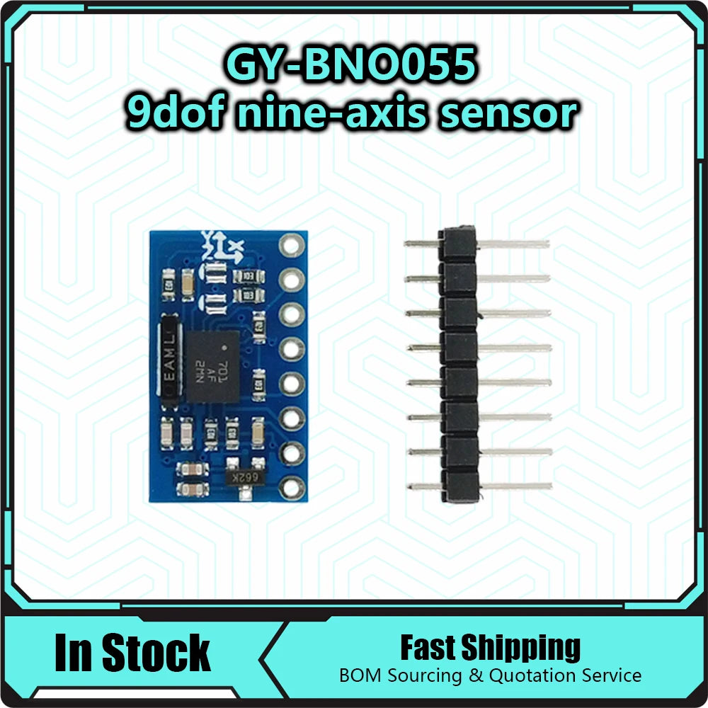 BNO055 9-DOF Absolute Orientation IMU BNO055 AHRS Breakout Sensor BNO-055 SiP Accelerometer Gyroscope Triaxial Geomagnetic
