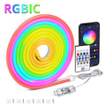 5V USB RGBIC Neon LED Strip Lights with Bluetooth APP Control Music Sync Waterproof Flexible Tape for Gaming Room Party Decor