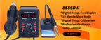 Silverflo 938BD-III Soldering Station Rapid Heating T12 Soldering Iron Hot Air Welding Station With Auto Sleep For SMD Rework