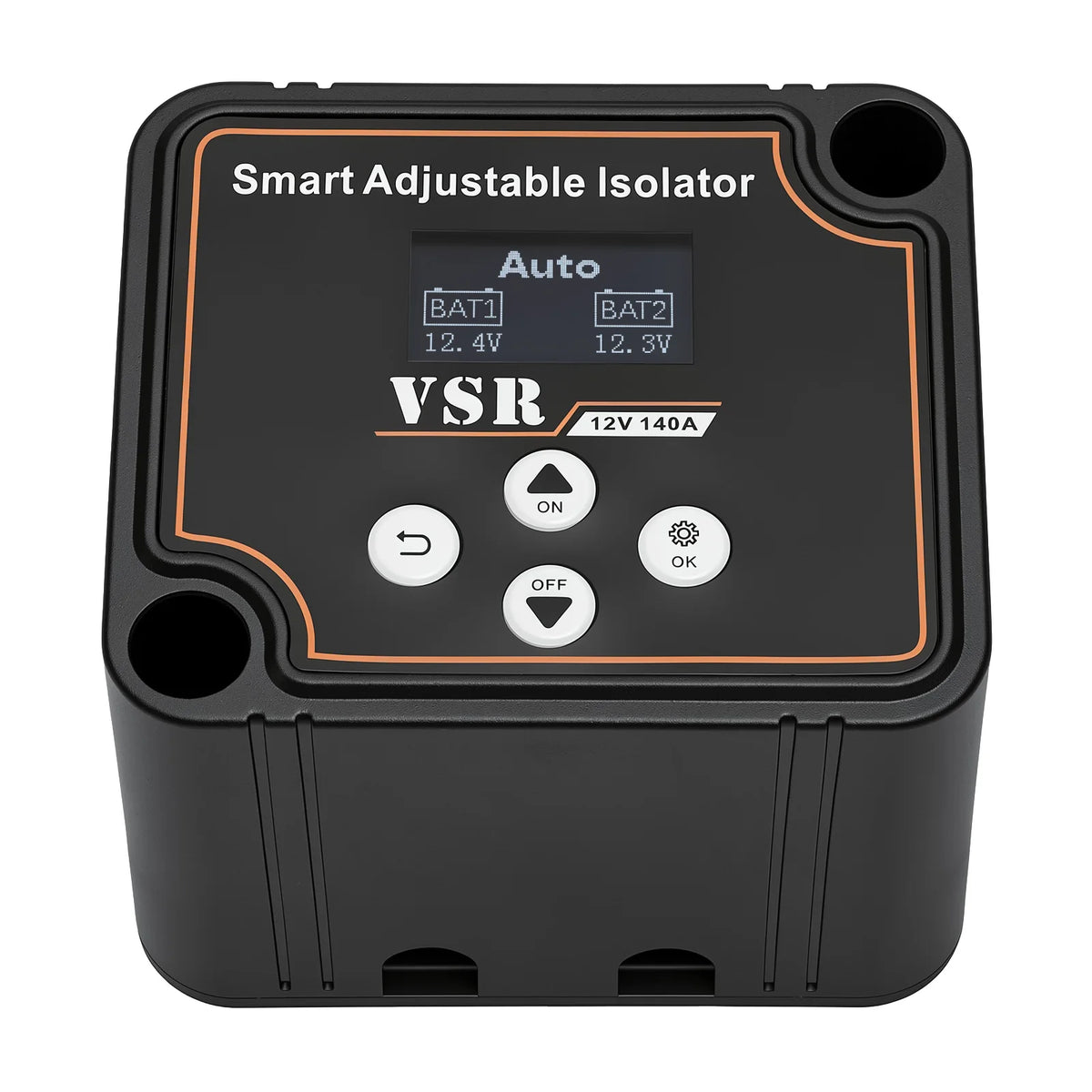 Dual Battery Smart Isolator 12V 140A Car Split VSR Charge Voltage Setting Sensitive Relay For Off-Road Camper Yacht ATV UTV Boat