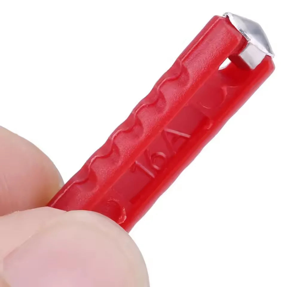 100/200 Pcs Continental Car Fuses Set European Bar Torpedo Fuse Automotive Circuits For Vintage Classic Cars 5/8/10/16/25 AMP