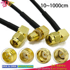 RG174 SMA to SMA Male Female Straight Right Angle Antenna extension jumper RF Pigtail Adapter Cable For WIFI 3G 4G GSM Antenna