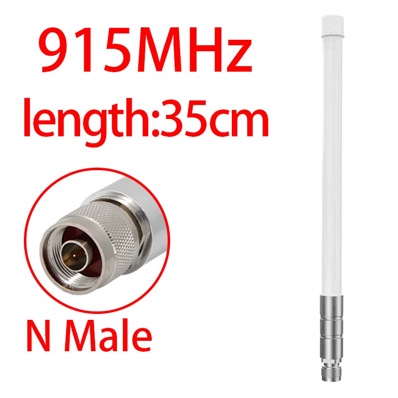 LoRa 868MHz 915MHz Antenna  Meshtastic Helium Hotspot Outdoor N Male Omni Fiberglass Long-distance Receiving Antennas White