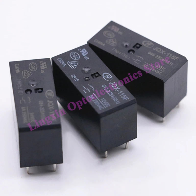 10Pcs Relays JQX/HF115F -005 012 024 -2ZS4 JQX-115F 024-2ZS4 HF115F-012-2ZS4-12VDC JQX-115F-024-2ZS4 DC5V 12V 24V 8A 250VAC 8Pin