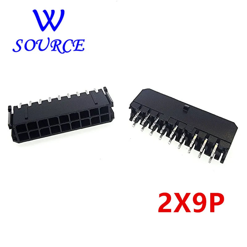10Pcs Molex 3.0mm Plug-in Needle Holder Straight needle Connector 2*1/2/3/4/5/6/7/8/9/10/11/12P MX3.0mm Double Row Connector