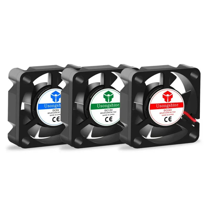 5010/4020/4010/3010 5V/12V/24V Cooling Turbo Fan Brushless 2Pin For 3D Printer Extruder DC Cooler Blower Part Plastic Fans