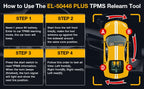 KINGBOLEN EL-50448 Plus TPMS Relearn Tool for Ford GM TPMS Relearn Tool for Ford GM Tire Pressure Monitor Sensor Reset Tool, 2 in 1 Relearn Tool for F150 Lincoln Buick Cadillac