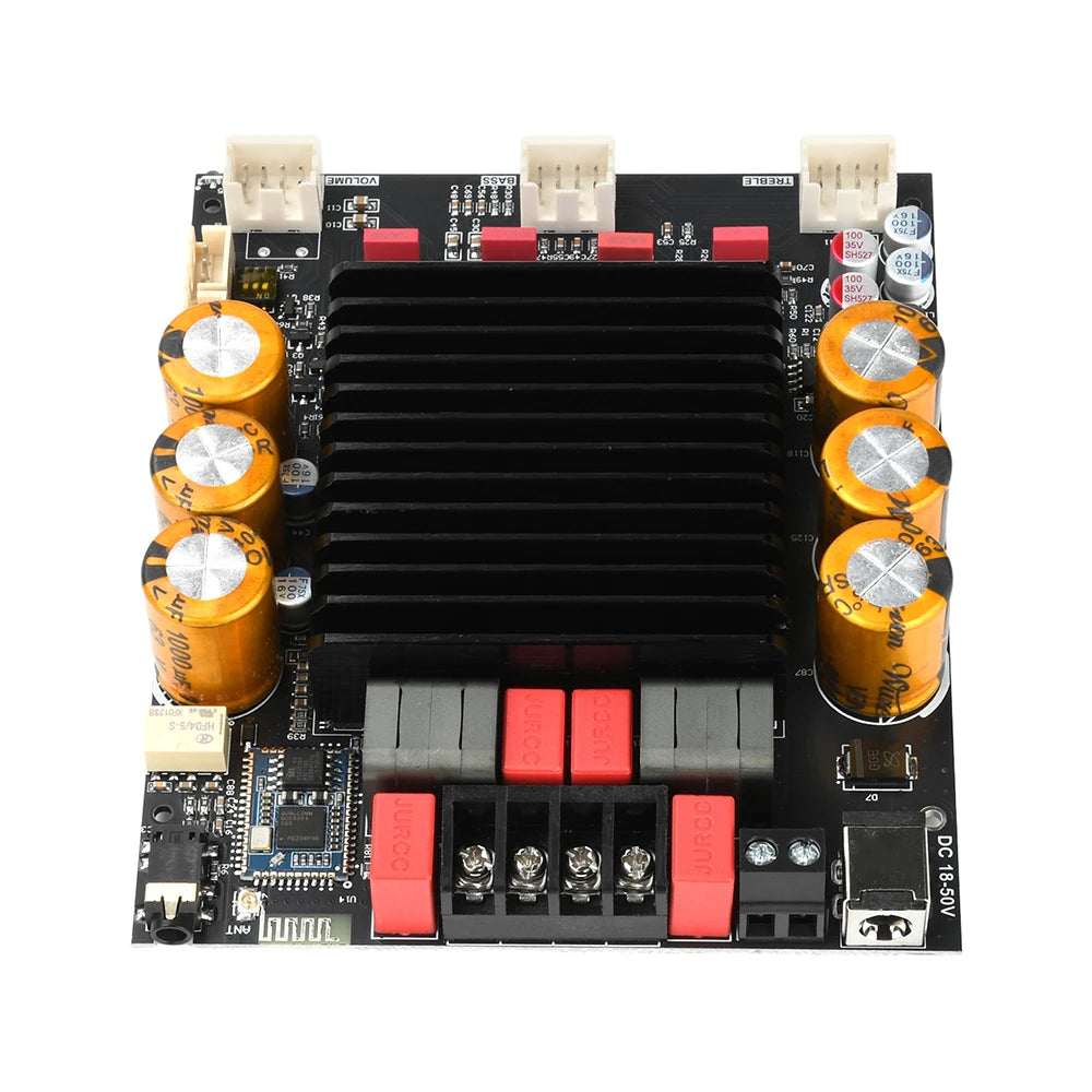 DC 18-50V 3002T PRO Bluetooth Amplifier Board Qualcomm QCC3034 2.0 Channel APTX Lossless 300W+300W TPA3255