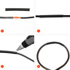 2:1 Times Shrink,Heat Shrink Tube Set,Polyolefin,Insulated Heat Shrinkable Sleeve for Wire Connection and Data Line Protection