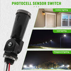 A78I 4Pack,Dusk to Dawn/Day Night Sensor, Photoelectric Switch, Photo Cell Sensor,IP65 Waterproof Photocell for Outdoor Light