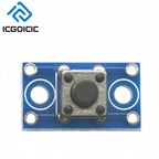 1-100PCS 6x6mm Tact Switch Module – Momentary Push Button with PCB Board for Arduino STM32 Projects