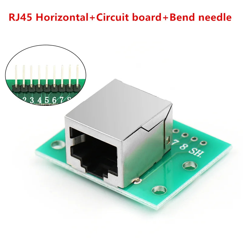 RJ45 Adapter Board To XH2.54 Modular Ethernet Connector Adapter Network Interface + Breakout Board + Pin Header Switch to Beta