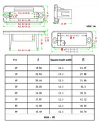 5/10Set 15EDGWC Pitch 3.81mm 2P/3P/4P/5P/6P/8P/9P Pluggable Terminal Block Connector JM15EDGKM 3.81mm Pitch