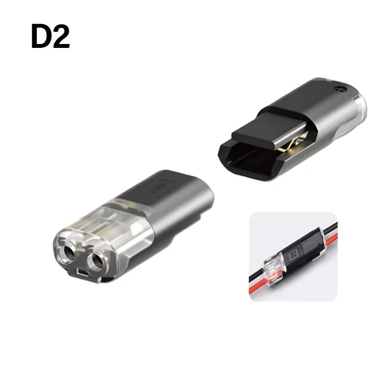 Premium Automotive Wire Connector Detachable Plug, No-Strip Quick Connect, Reliable Durable for Universal Electrical Connections