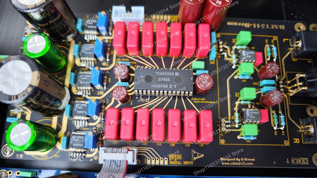 Fully balanced dual tda1541 24bit384k decoding 1541 decoding dac