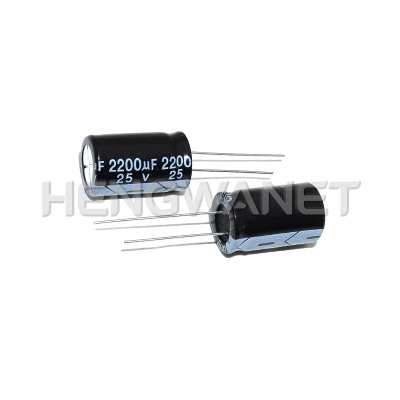 10pcs 2200uF 25V 2200MFD 25Volt Aluminum Electrolytic Capacitor Radial 2200mf25v 2200uf25v 25v2200mf 25v2200uf