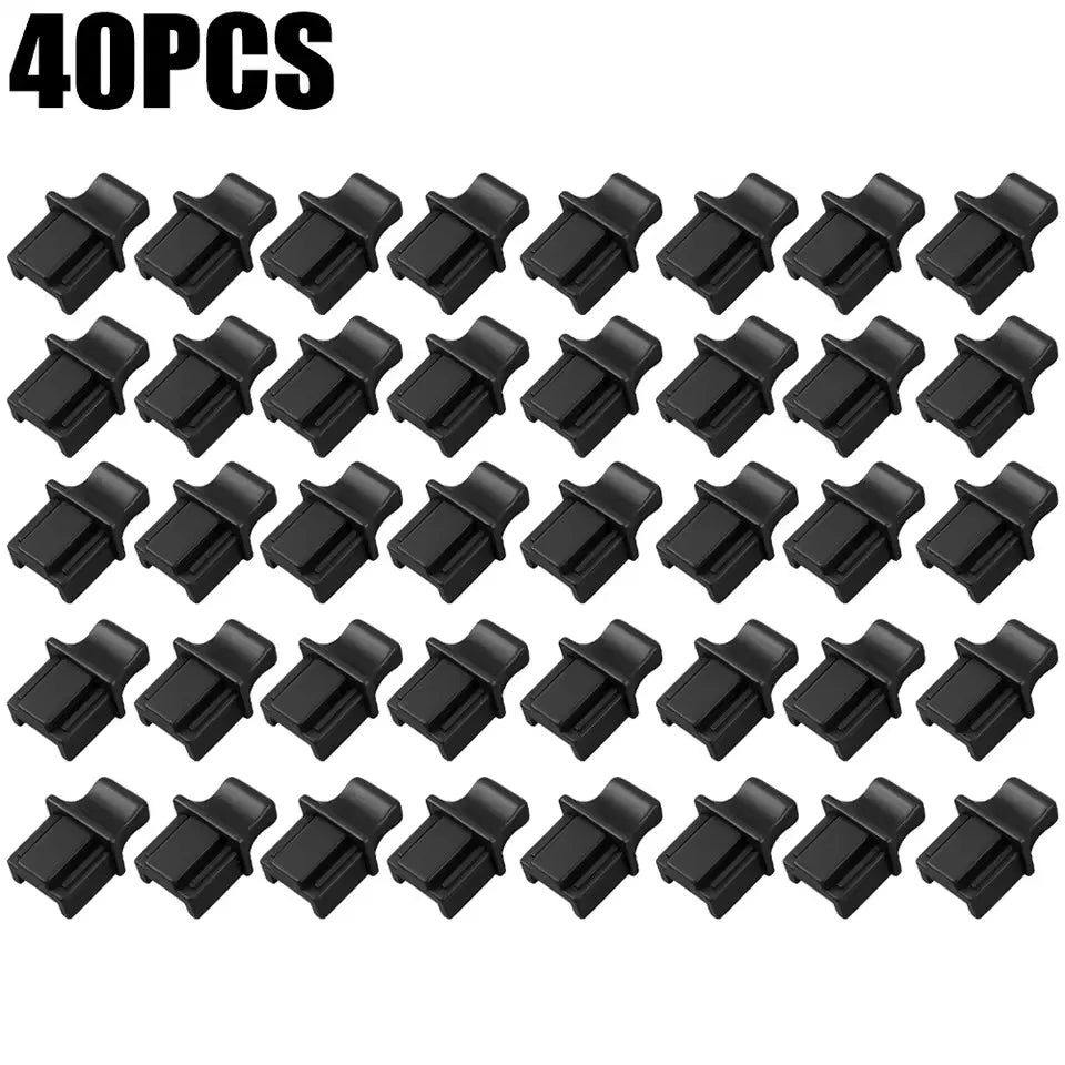 10/50PCS RJ45 Ethernet Port Dust Plug Protection Soft Silicone Cover Network Connector End Router Connection Dustplugs