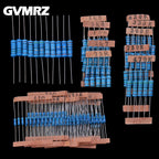 60Values 1/2W 1W 2W 3W 1% Metal film resistors kit dip 0.1R 100R 200R 300R 1K 2K 3K Resistor