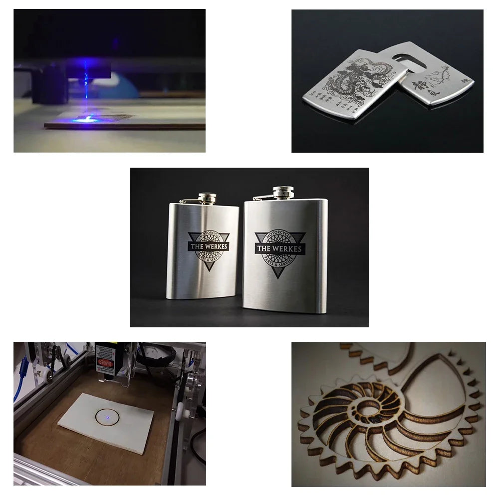 445nm 40W 80W Laser Module Double Laser Diode Head TTL PWM CNC Laser Engraving Metal Cutting Wood Machine Tool Eye Protect FAC