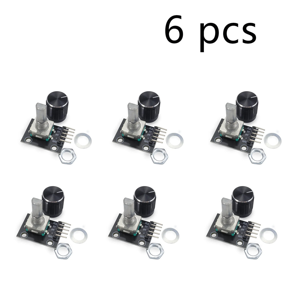 1 to 8 PCS KY-040 360 Degrees Rotary Encoder Module with Knob Cap 5V Brick Sensor Switch Development Board Module for R3 Board