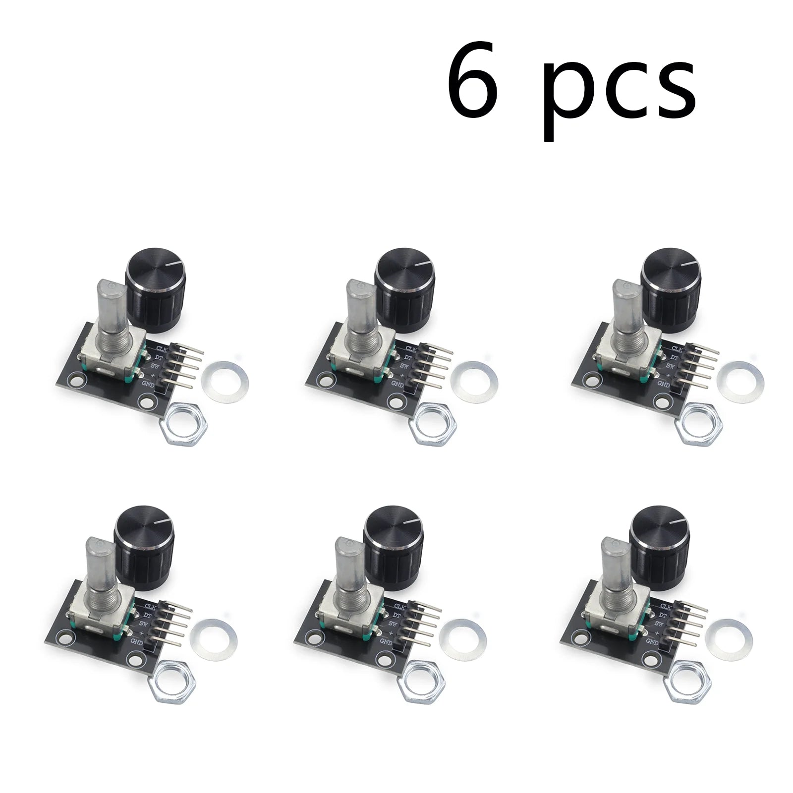 1 to 8 PCS KY-040 360 Degrees Rotary Encoder Module with Knob Cap 5V Brick Sensor Switch Development Board Module for R3 Board