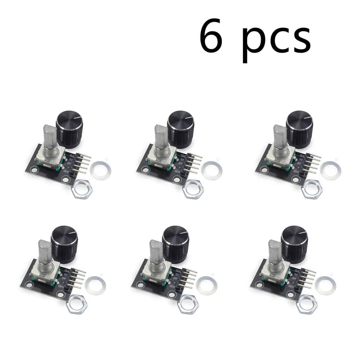 KY-040 360 Degrees EC11 Rotary Encoder Module Brick Sensor Switch Development Board for Arduino With Pins Knob Cap DIY 5V