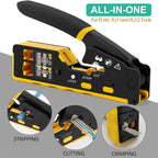 RJ45 CAT7 CAT6A Crimping Tool Connector for Cat7/6a/6/5e Network Connector Wire Cutter Wire Stripper Ethernet Crimper