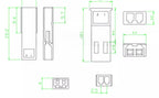10Pcs/lot 10/15/20/30cm 2Pin JST Plug Connector Male+Female Plug Connector Cable Wire for RC Toys Battery LED Lamp JST Connector