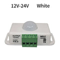 DC 12-24V PIR Motion Sensor Switch - Adjustable Delay Infrared Human Detection Ideal for LED Lights and Wardrobe Strip