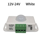 DC 12-24V PIR Motion Sensor Switch - Adjustable Delay Infrared Human Detection Ideal for LED Lights and Wardrobe Strip