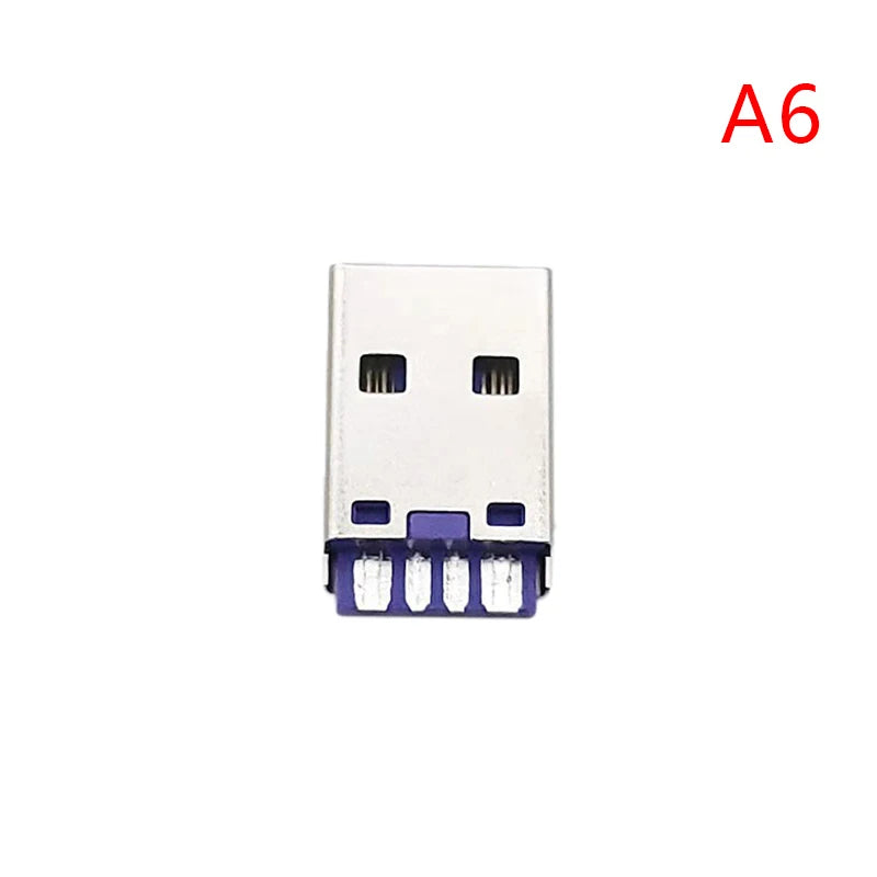 PD Fast Charge Type-C USB 65W 5A Male Connector Welding With 5Pin PCB + Type A Male 5Pin USB DIY OTG Data Charge DIY KIT