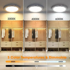 Magnetic Rechargeable Closet Light, Motion Sensor Wall Ceiling Lamp USB-C, Remote Control for Hallway Kitchen Stairs