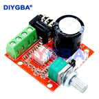 12V Mini Hi-Fi PAM8610 Audio Stereo Amplifier Board 2X10W Dual Channel D Class(High efficiency) Adjust the volume