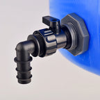 Rain Barrel Overflow Kit, 3/4 Inch Rain Barrel Valve, Barbed Fittings Connectors Tee Elbow Water Pipe Fittings