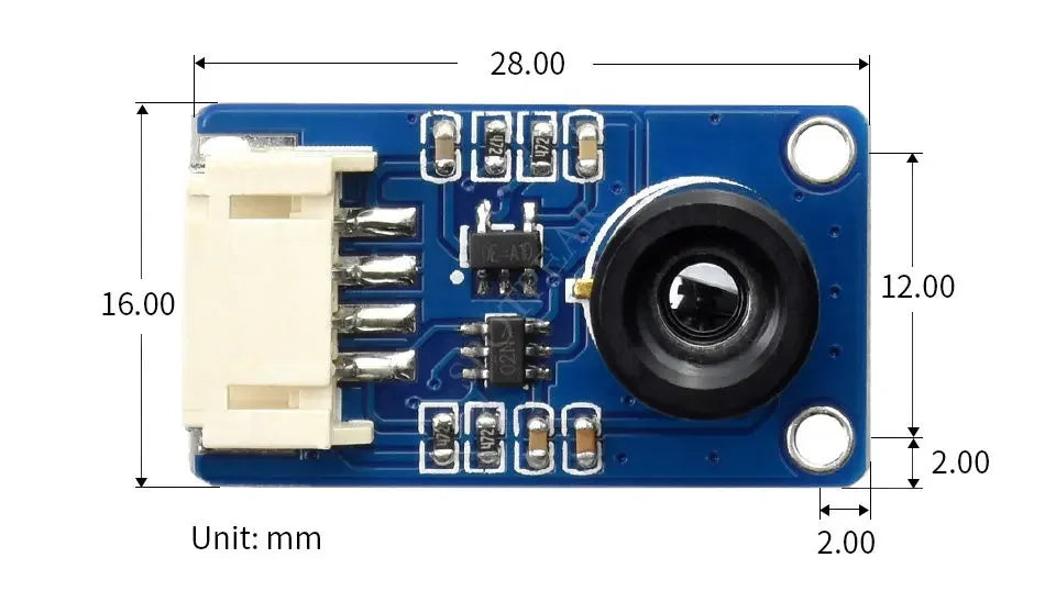 Raspberry Pi MLX90641 Infrared Thermal Imager Module 16 12 Pixels for Arduino STM32