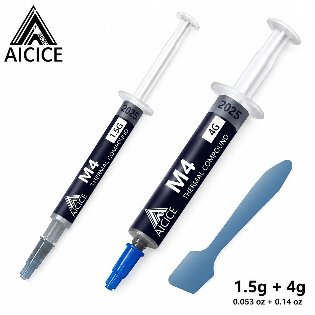 AICICE M4 M6 Performance Thermal Grease 11.8‑16W/mK Non‑Conductive Silicone Paste 1.5/4/8g For CPU GPU Laptop Desktop Heatsink