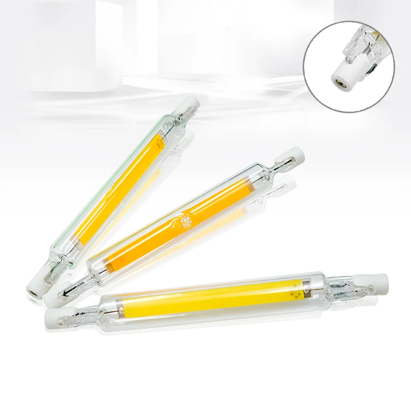 5/10Pcs Bright LED R7s COB Glass Tube AC 110V 220V 5W 10W 20W 78mm 118mm Corn Light Bulb J78 J118 Home Replace Halogen Lamp