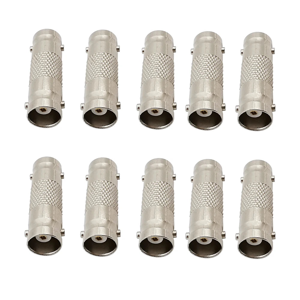 BNC Female Connector Solderless BNC Female to BNC Jack Extension Cable Coupler for CCTV Camera Security Surveillance System