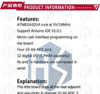 Pro Micro ATmega32U4 5V 16MHz Replace ATmega328 For Arduino TYPE-C  With 2 Row Pin Header For Leonardo Mini Usb Interface Pro