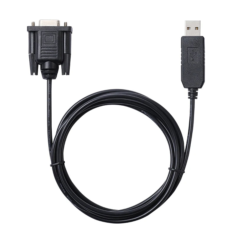FTDI FT232RL USB to RS232 Serial Converter DB9 Female Cable Standard Pinout/Null Modem for Windows 7/8/8.1/10 Mac Android Linux