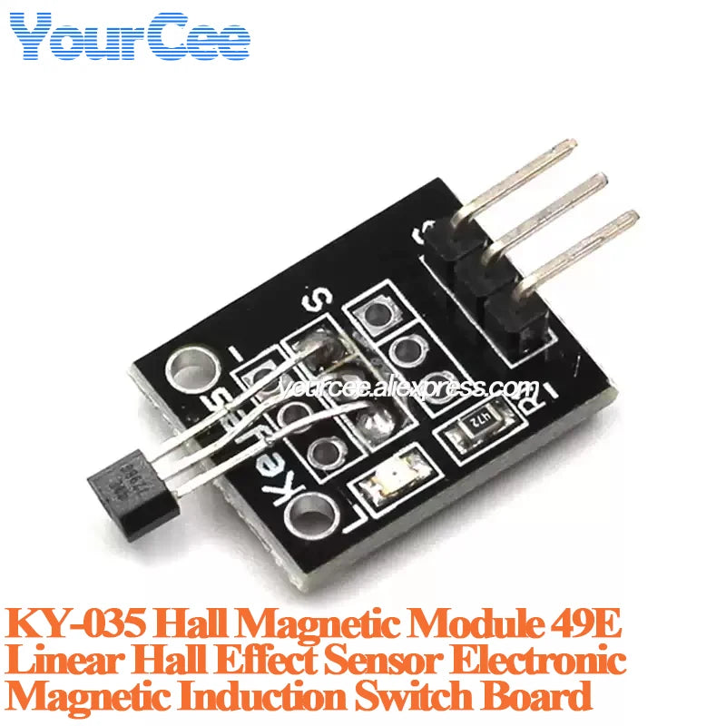 20pcs/1pc A3144E Hall Sensor Unipolar Electronic Magnetic Induction Switch Module 49E A3144/OH3144/Y3144 Hall Effect Sensor