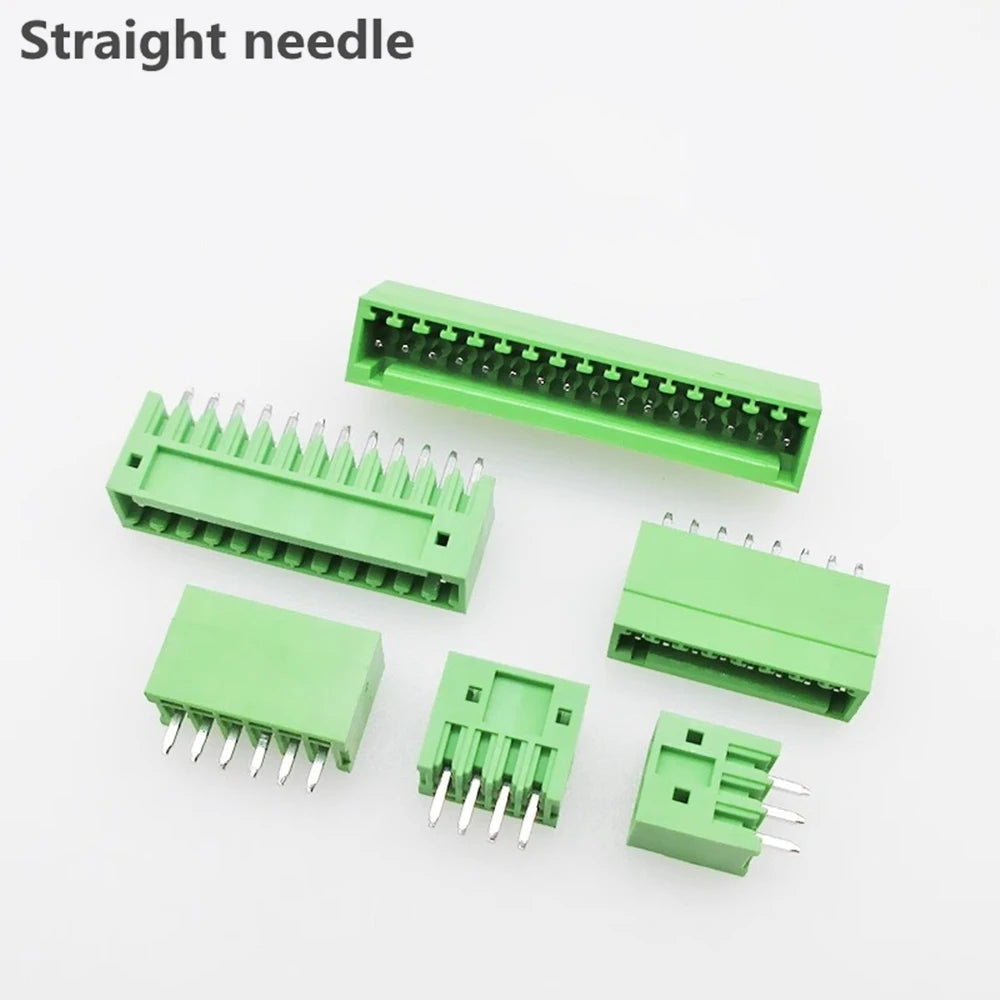 10Pairs 15EDG 2.54 mm KF2EDG PCB Screw Terminal Block Connector Right Angle/ Straight Needle Plug Pin Header Socket 2P-12 Pin
