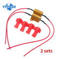 2 Sets Wirewound Resistor 25W 50W Aluminum Shell Power Resistor 6ohm/8ohm/10ohm/24ohm/50ohm/100ohm Load Resistors , for Car Lamp