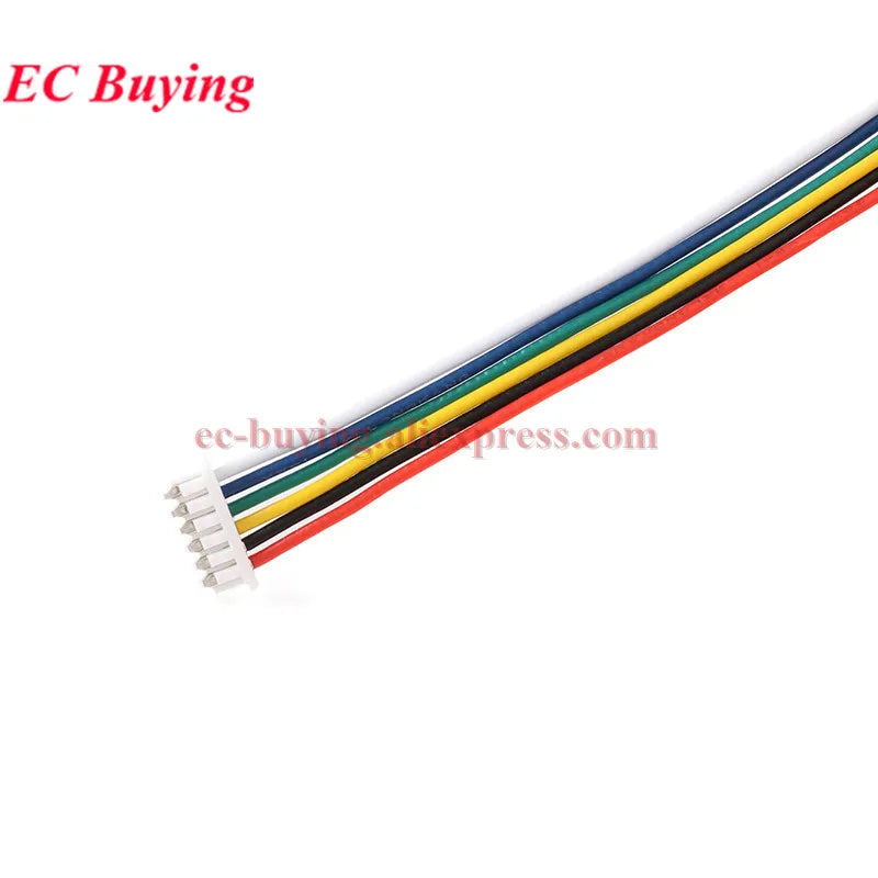 2Pcs-20Pcs JST 1.25mm to 2.54mm Dupont Cable 1Pin Female 2.54 Wire Connector Terminal 1.25 2P/3P/4P/5P/6P Length 20CM Electronic