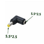 Common DC Power Male to Female 6.0*4.4 / 4.0x1.7 / 3.5*1.3 / 5.5*2.5 To 5.5*2.1 Plug Converter Notebook Laptop Adapter Connector