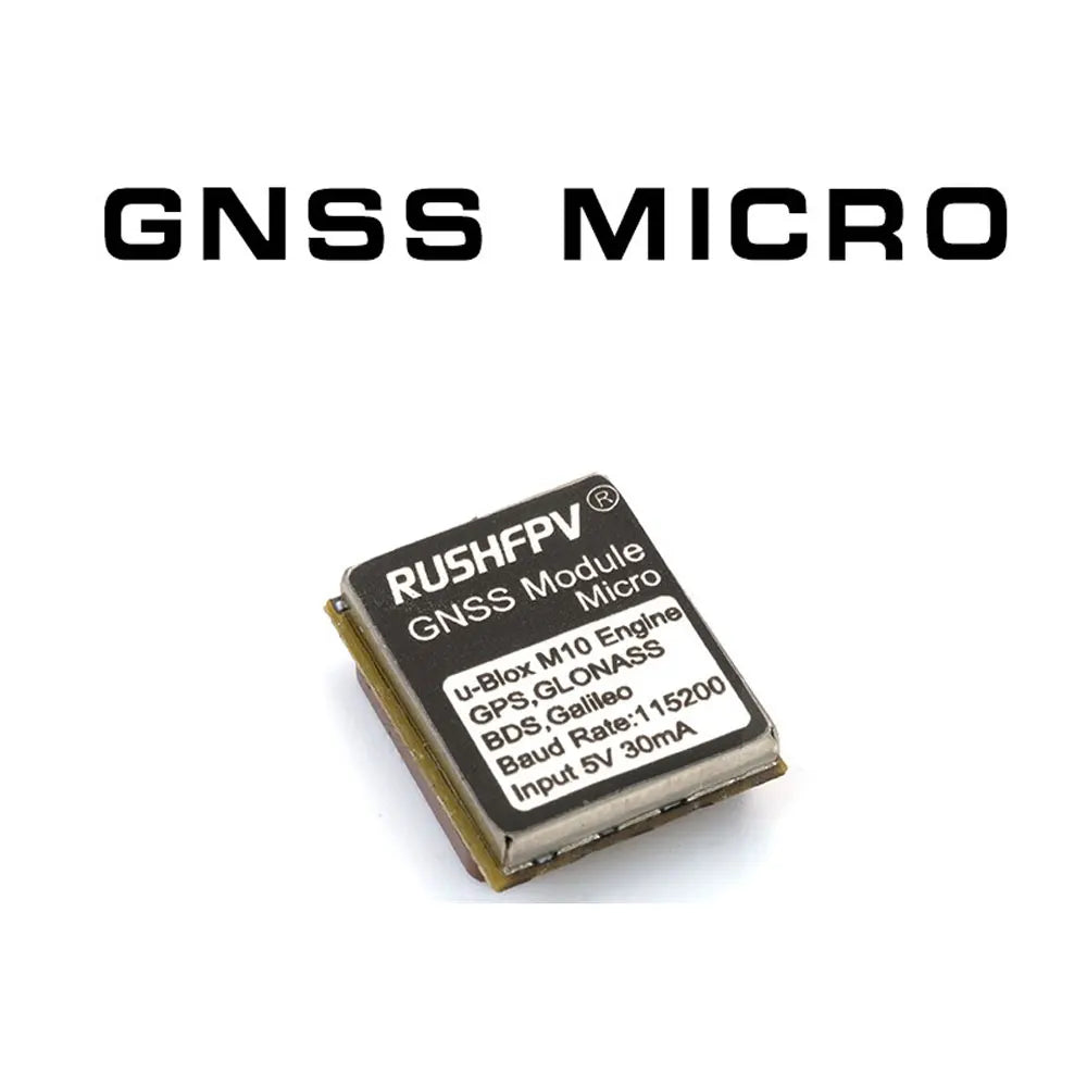 RUSHFPV GNSS Pro Mini Micro M10 GPS Module 10HZ Rate Built-in Ceramic Antenna for RC FPV Freestyle Drone DIY Parts