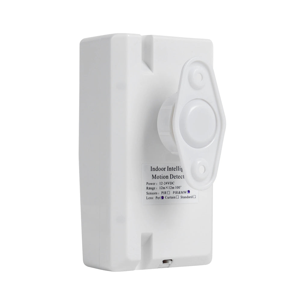 DC12V Dual-tech MW+PIR Wired Motion Sensor Microwave Sensor Infrared Detector Anti-tamper Pet Immune Wide Angle Detection Range